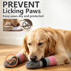 EXPAWLORER Non-Slip Dog Socks for Hardwood Floors to Prevent Licking, Dog Shoes for Hot Pavement Quick Walking, Dog Booties Boots & Paw Protectors with Grippers for Small Medium Large Senior Dogs L