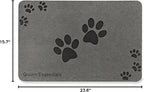 Quinn Essentials Dog Water & Feeding Mat Fast-Dry Diatomaceous Stone Tray for Bowls, Anti-Slip, Spill Control, Cleaner Area, Cat Feeding Tray, Travel Pet Mat
