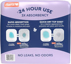 Hartz Miracle Guard Dog and Puppy Dog Pads Max Absorbency 24 Hour Use Odor Eliminating Lavender Scented No Leaks, Regular Size 50 Count