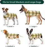 Kuoser Warm Dog Coat, Waterproof Dog Jacket for Extra Large Dogs,Yellow 3XL | Adjustable Durable XXXL Doggie Winter Coat Reversible Puppy Cold Weather Apparel for Large Breed