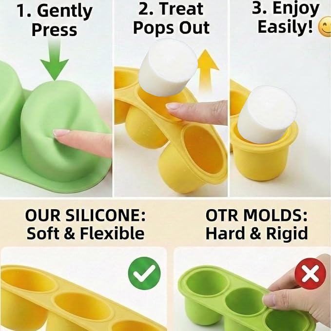 2 Pack Dog Toys for Aggressive Chewers, Interactive Indestructible Dog Toys to Keep Them Busy, Durable Dog Frozen Treat Toy for Large & Medium Dogs, Reduces Anxiety, Yollow & Brown