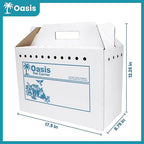 Disposable Cardboard Pet Carrier 12/Case | Sturdy Corrugated Cardboard Carrier | 17.5" L x 12.25" H x 8.75" W