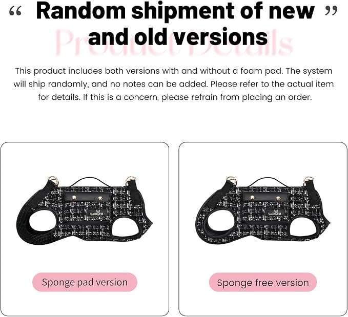 Wakytu Dog Lift Harness Dog Carrier Sling for Small Dogs & Cats,L | stylish puppy sling carrier with handle & pocket,adjustable leash,walking & travel