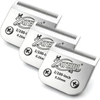 Size 40 Detachable Pet Grooming Clipper Blade with Ceramic Cutter, 0.25mm 1/100 Inch Cut Length, Silver, Compatible with Andis, Oster A5, Wahl KM10, 3 Pack