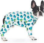 Dog Pajamas Lightweight Dog Onesies Soft Stretchy Tiny Outfit Clothes for Small Medium Large Puppy Pjs Clothes Doggie Cat Pet Boys Girls Outfit (Medium (10-20lb), Heart)