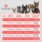KYEESE Dog Pajamas, Comfy Soft Dog Pajamas for Small Dogs Pet Onesie, Fleece Pet Clothes Dogs PJS with 4 Legs, Stretchy Pets Sleepwear Pets Jumpsuit, Blue Striped, M