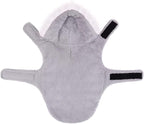 HDE Dog Puffer Jacket Fleece Lined Warm Dog Parka Winter Coat with Harness Hole Pink Stripe - M