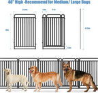 New Thickened Version Dog Playpen, 40 Inch Dog Fences for The Yard, Portable Outdoor Dog Playpen for Large/Medium/Small Dogs, Foldable Metal Dog playpen, with Doors (24 Panels, 40 Inch)