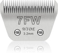 7FW Wide Pet Dog Grooming Detachable Blades, 1/8" (3.2mm) | Compatible with Andis, Compatible with Oster A5, Compatible with Wahl KM10 Clippers