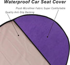 Car Seat Cover Protector Front Seats,for Gym Workout,Running,Swimming,Beach and Hiking,Waterproof Sweat Towel Bucket Seat Covers for Cars SUV Trucks (Purple, 2Pcs)