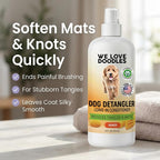 Dog Shampoo and Conditioner & Detangler - Best Goldendoodles, Poodles & Doodle Shampoo for Smelly Dogs, Sensitive Skin Puppy Shampoo, Goldendoodle Must Haves (Shampoo & Detangler (Mango))
