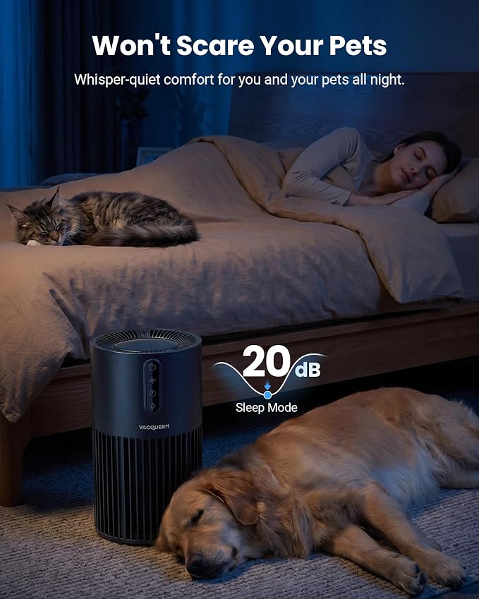 Air Purifiers for Home Pets | Smart HEPA Pet Air Purifier for Bedroom, Smart WiFi 2200 Sq.Ft, Alexa Control, Washable Filter for Smoke Dust Odor