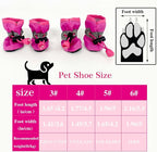 Dog Boots for Small Medium Large Dogs with Reflective Strap, Anti-Slip Dog Shoes for Hot Pavement, Dog Booties and Paw Protectors for Cat Pet Doggie Hiking Hardwood Indoor Outdoor (Pink 3)