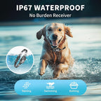 Small Dog Training Collar with Remote - Humane Dog Shock Collar with Beep, Vibration & Safe Shock Modes, 1000ft Range, Waterproof Rechargeable Bark Control Collar for Small Dogs, Black