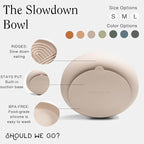 Slow Feeder Dog Bowls - Small Size Silicone Slow Eating Dog Bowl for Puppies & Dogs with Suction Cup -Dishwasher-Safe, Lick Mat Design, Reduces Gulping, for All Breeds, 6”x1.25”- Sage