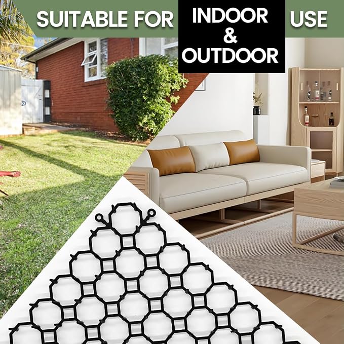 Scat Mat for Cats 16 x 13 Inch, Digging Deterrent for Dog, 8 Pack Cat Spike Deterrent Mats for Indoor/Outdoor, Pet Training Mat to Protect Furniture, Sofa, Plants & Garden
