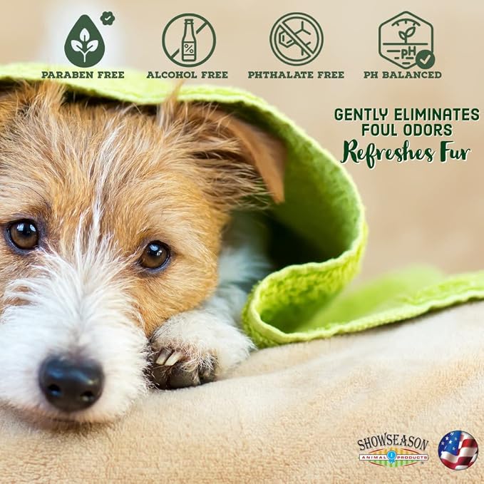 Showseason® Sugar Cookie Pet Conditioner 16 oz | Long-Lasting Odor Eliminator | Paraben-Free | Biodegradable and Non-Toxic | Made in USA