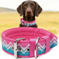 Dog Collar for Large Dogs,2 in Wide Heavy Duty,Pressure-Relief Padded, A-L | Professional Protection for Large and Giant Breeds,Handle for Control,Stainless Steel Buckle Ultra Safety,23-26 in