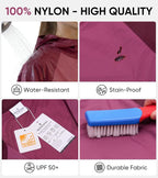 MERIDIANA Women's Lightweight Packable Jacket, UPF 50+ Sun & Water Resistant Windbreaker with Hood, Stain &Dog Hair Repellent
