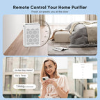 DAYETTE Air Purifiers for Home Large Room Up to 1800 Ft² with Fragrance, Smart WiFi Alexa Control,Auto Mode, HEPA 14 Air Purifier with Washable Prefilter for Bedroom, Dorm Room, Pets, Office