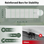 200" Extra Wide Baby Gate Retractable Dog Gate for Driveway, Garage(White) | 16ft Retractable Baby Gates Extra Wide Dog Gate Retractable Fence, 48" Tall Pet Gate Retractable Gate Outdoor Garage Dog Gate