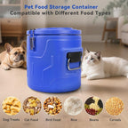 Newget 15lb Airtight Stainless Steel Dog Food Storage Container with Scoop | Airtight, Sturdy, Moisture-Proof, Large Metal Cat & Dog Food Container with Lid, Prevents Pets from Opening, Easy to Clean