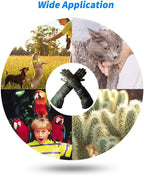 YBB Waterproof Animal Handling Gloves, Anti-Scratch/Bite Protective Long Gloves for Pet Cat Bathing Dog Bird(S)