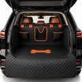 SUV Cargo Liner for Dogs,Waterproof Dog Trunk Cover with Bumper Flap | Material: Waterproof PU Leather | Protection: 12.60" Side Flaps & 17.72" Bumper Flap | Fit: Most SUVs | Non-Slip Design