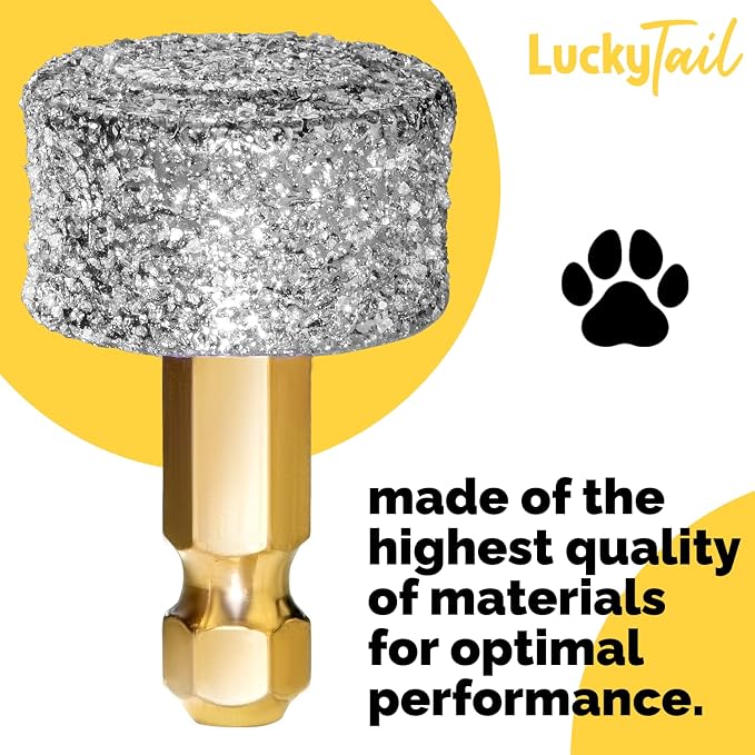 Dog Nail Grinder - Regular - Replacement Head - for Small, Medium & Large Dogs - Premium Quality - Diamond Tip Drill Bit - Professional Dog Nail Trimmers - Grooming Tool kit - 1 Pack