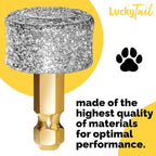 Dog Nail Grinder - Regular - Replacement Head - for Small, Medium & Large Dogs - Premium Quality - Diamond Tip Drill Bit - Professional Dog Nail Trimmers - Grooming Tool kit - 1 Pack