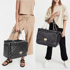 Fashion Pet Carrier Dogs Cat Small Animals Purse Bag, Leather Pet Carriers Dog Puppy Kitten Tote Travel Handbag TSA Airline-Approved
