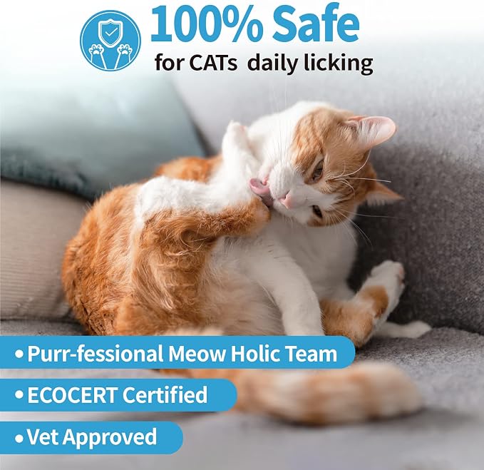Mooncat Long Hair Cat Shampoo & Grooming Brush Set — Waterless, No Rinse | No bathtub needed, Mousse loosens dirt, Brush removes fur & dander, Detangles mats, Fresh scent, Kitten safe 8+ weeks