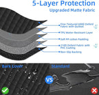 Bark Lover Deluxe Dog Seat Cover for Front Seat-More Durable Spill-Resistant Front Seat Protector, High Heat Resistant and Nonslip Front Seat Cover for Dogs Kids, Universal Size (Black,1 Pack)