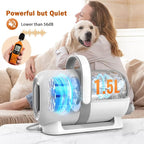 Afloia Dog Grooming Vacuum Kit, 1.5L Tank, White | Contains floating fur during coat care, helping sofas, floors and clothes stay cleaner between deep cleans.