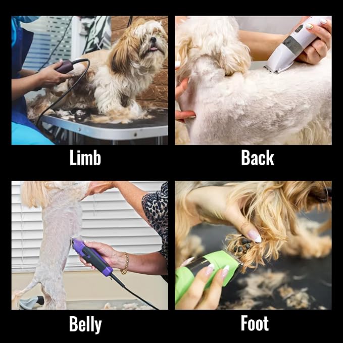 10FC Low Noise Pet Dog Grooming Clippers Replacement Blade Ceramic Edge Detachable Steel Pet Clipper Blade with Cutting Length of 1.9mm 1/13'' (1 Count)