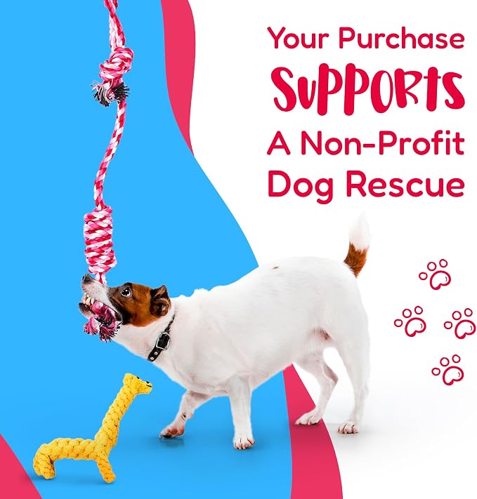 Pacific Pups Products Dog Rope Toys for Medium Dogs 11 Pack (2 Pack)