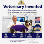 SurgiSnuggly Veterinary Invented Dog Surgical Recovery Suit for Female Spay or Male Dogs Neuters,Cone Alternative, Original Dog Onesie Bodysuit for After Surgery Small, Medium, Large Dogs XLS EC