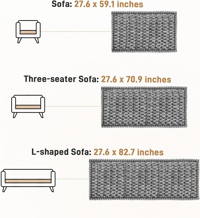 Plush Couch Cover for Dogs Non Slip Pet Sofa Protector, Ultra Soft Washable Couch Cover for Pets, Anti-Slip Backing Furniture Protector for Cats & Dogs, Fits Standard & L-Shape Sofas (3 Sizes)