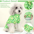 XPUDAC 4 Pack Dog Pajamas for Small Dogs Girl Boy Soft Stretchy Pjs Summer Puppy Clothes for Doggie Pet Outfits, 2X-Large