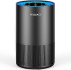 MOOKA H13 HEPA Air Purifier for Home Pet Large Room Up to 1300ft², Black | AP-S0610L, 360° Air Intake, 13dB Sleep Mode, Night Light, Child Lock, Fragrance, Timer, Bedroom Wildfire Smoke Dust Pollen