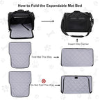 EliteField Deluxe Soft Pet Carrier for Cats and Dogs (3-Year Warranty) | Airline Approved, Waterproof Fabric, Scratch-Resistant Mesh, Expandable Mat, Built-In Leash, Suitcase Sleeve, Seat Belt Loops