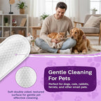 Dog & Cat Dental Wipes - Finger Toothbrush for Plaque, Tartar & Breath | Dental wipes help remove plaque, tartar & bad breath for dogs, cats & small pets, at-home oral care, 50 Wipes, Peanut Butter