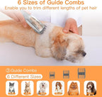 Fixr Pet Grooming Vacuum & Dog Hair Vacuum, 12000Pa Powerful Pet Grooming Kit with 2L Large Dust Cup, Low Noise Dog Vacuum for Shedding Grooming Hair, 3 Suction Levels, 5 Grooming Tools