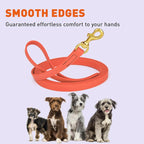 Viper Biothane K9 Working Dog Leash Waterproof Lead for Tracking Training Schutzhund Odor-Proof Long Line with Solid Brass Snap for Puppy Medium and Large Dogs, 10ft Coral