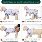 Kuoser Recovery Suit for Dogs Cats, Soft Dog Surgery Suit Female Male Spay | Professional Dog Onesie for Surgery, Substitute E-Collar & Cone, Prevent Licking Dog surgical suit Pet Neuter Suit