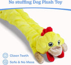 SHARLOVY Dog Squeaky Toys 5 Pack, Bubble Plush Puppy Teething Pet Toys, Crinkle No Stuffing Animals Dog Toy, Doggies Chew for Large Small Medium Breeds