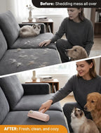 Pet Hair Remover Roller, Reusable Lint Roller for Dog and Cat Hair | Portable Pet Hair Roller with Large Fur Bin for Couches, Bedding, Car, Rugs & Furniture, No Refills or Batteries, Pet Homes