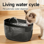 Cat Water Fountain, 74oz/2.2L, Automatic Pet Water Fountain Dual Flow Modes | Pet Water Fountain for Cats Inside, Cat Water Bowl Dispenser for Cats, Dogs, & Small Animals, with 4 Replacement Filters