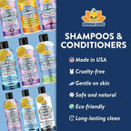 Bodhi Dog Premium Lavender Oatmeal Shampoo & Conditioner - Organic Formula for Dogs, Cats & Pets - Hypoallergenic, Soothes Dry, Itchy Skin & Supports Skin Health - Made in USA (8 Fl Oz)