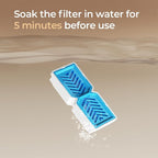 HINTON Pet Water Fountain Replacement Filters & Pre-Filter Sponges for 3.2L/7L/12L Dog and Cat Water Fountain - 9 Pack Filters & 9 Pre-Filter Sponges